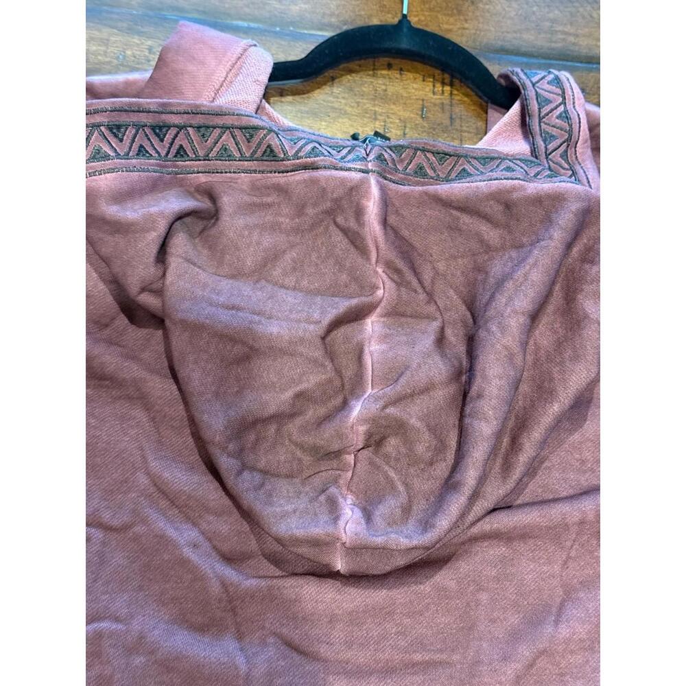 Pol - Open Front Boho Style Jacket with a Hoodie, Size Medium - Picture 9 of 9